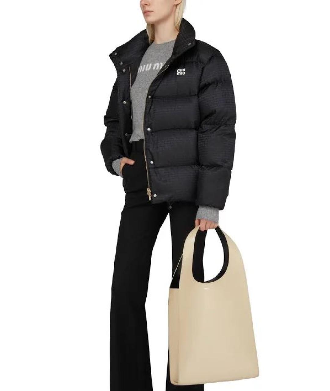 MIU MIU Черный пуховик, фото 2