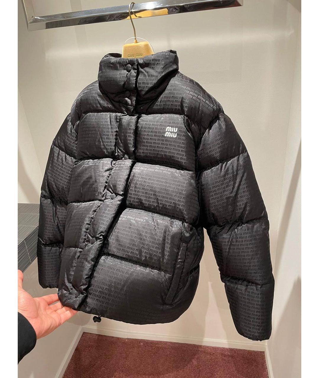 MIU MIU Черный пуховик, фото 4