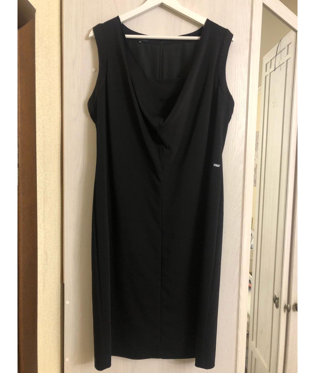 ESCADA Черное вискозное коктейльное платье, фото 9