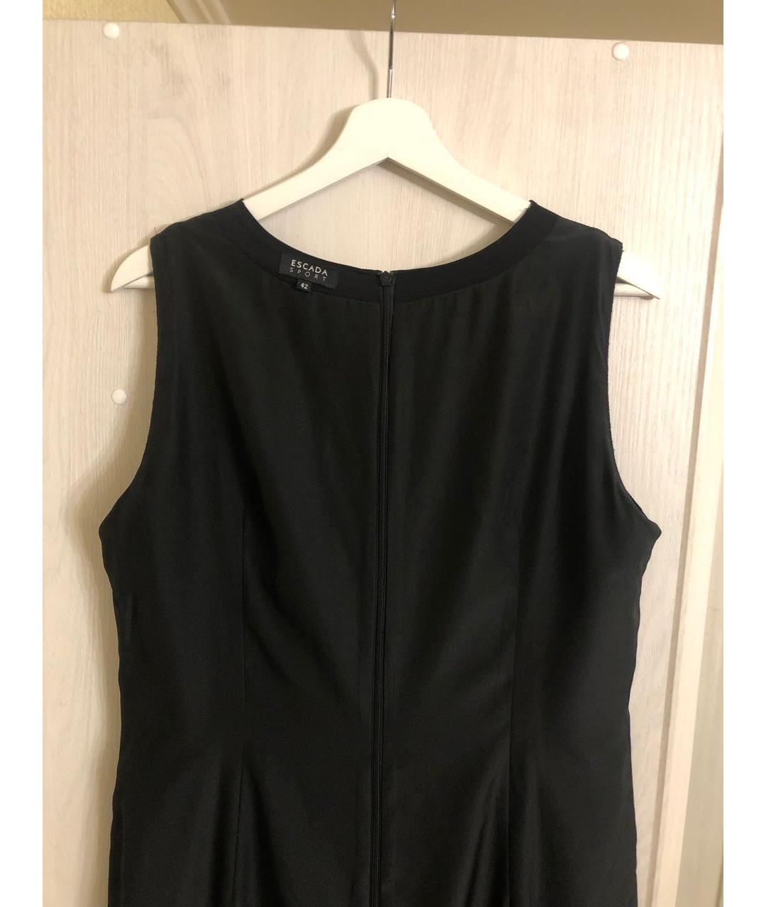 ESCADA Черное вискозное коктейльное платье, фото 3
