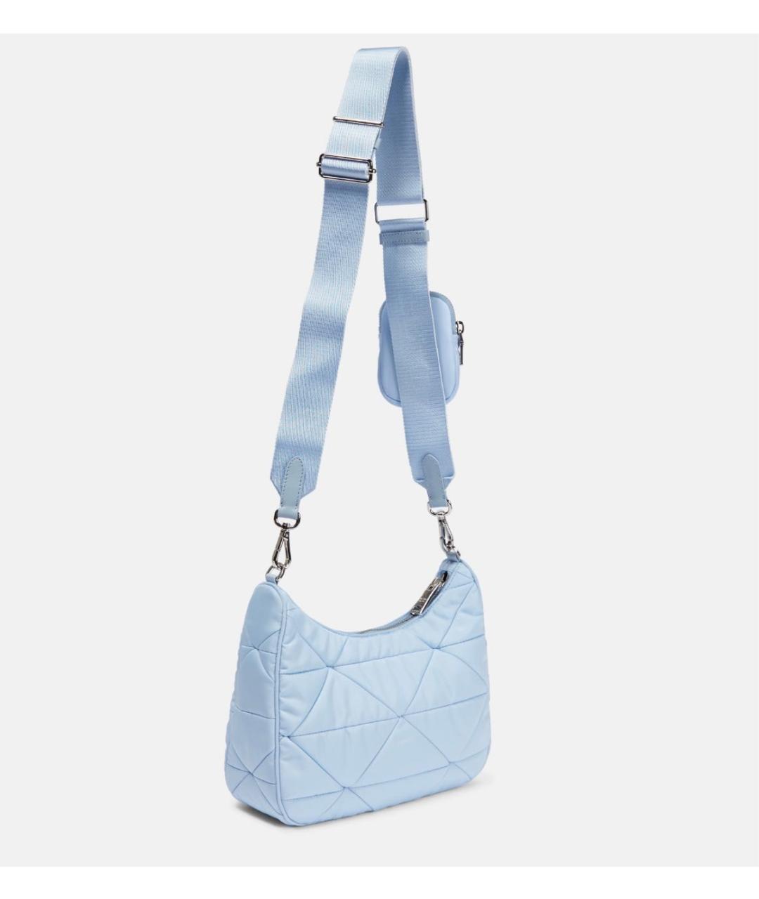 PRADA Голубая тканевая сумка через плечо, фото 2