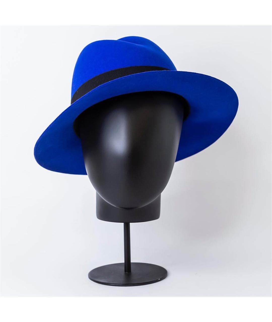 MAISON MICHEL Синяя шерстяная шляпа, фото 2