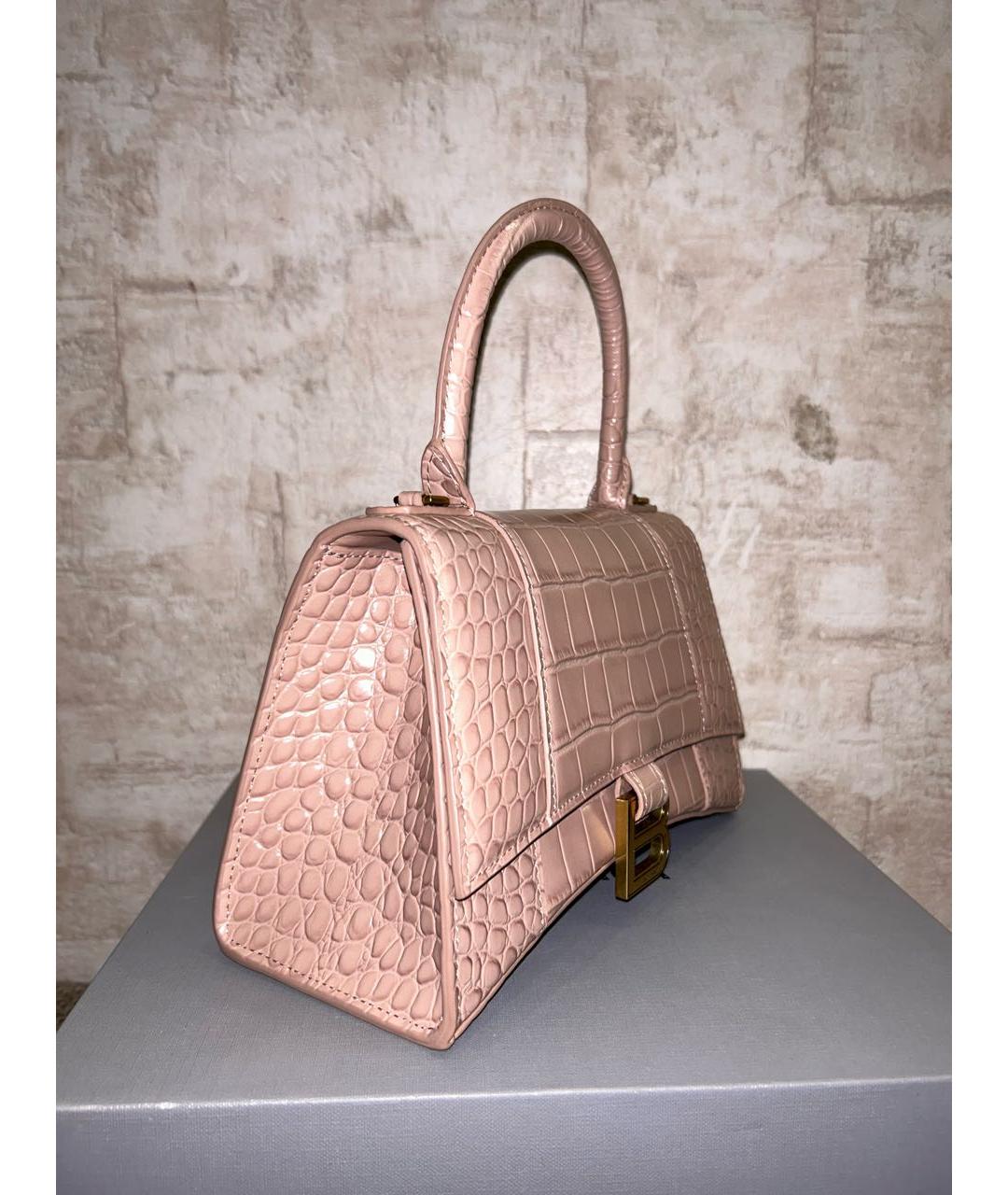 BALENCIAGA Бежевая кожаная сумка тоут, фото 2