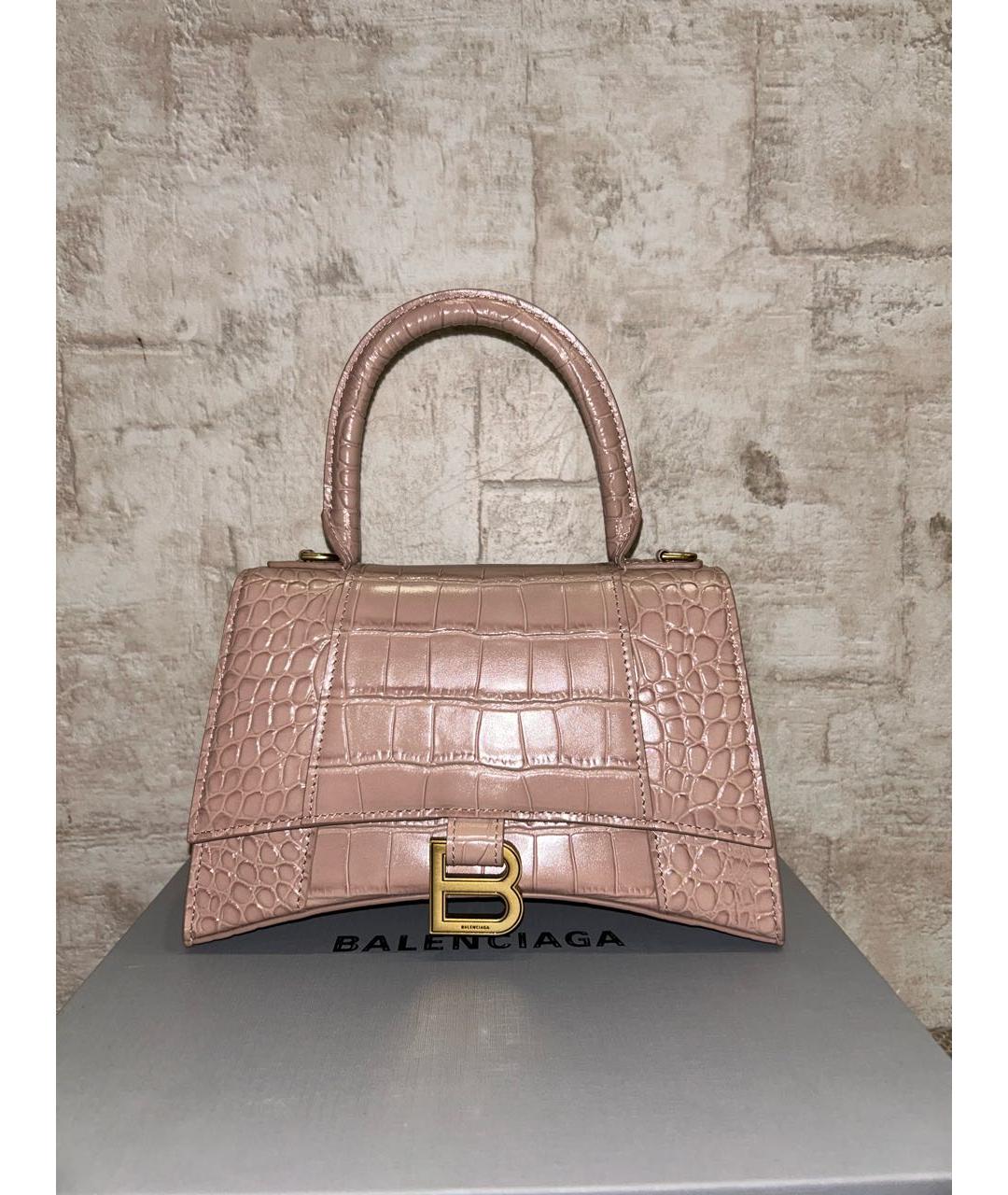 BALENCIAGA Бежевая кожаная сумка тоут, фото 9