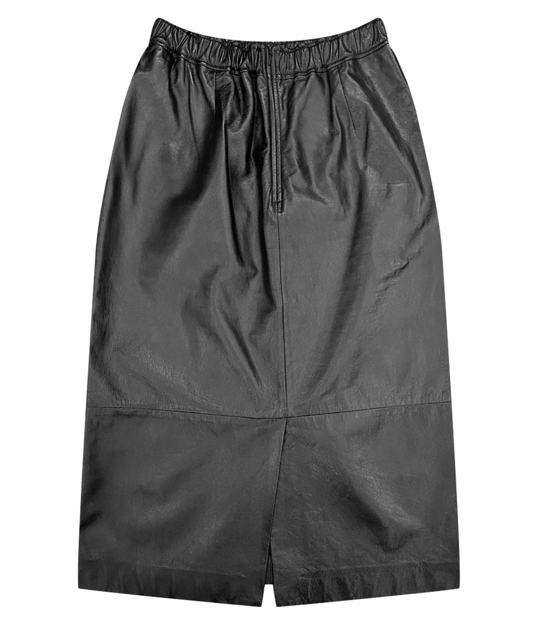 CELINE PRE-OWNED Черная кожаная юбка миди, фото 1