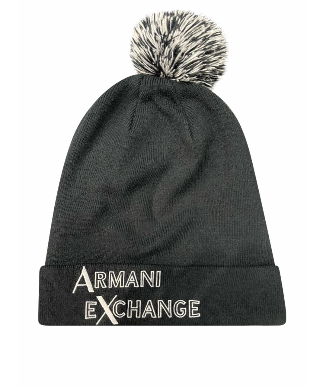 ARMANI EXCHANGE Темно-синяя шапка, фото 1