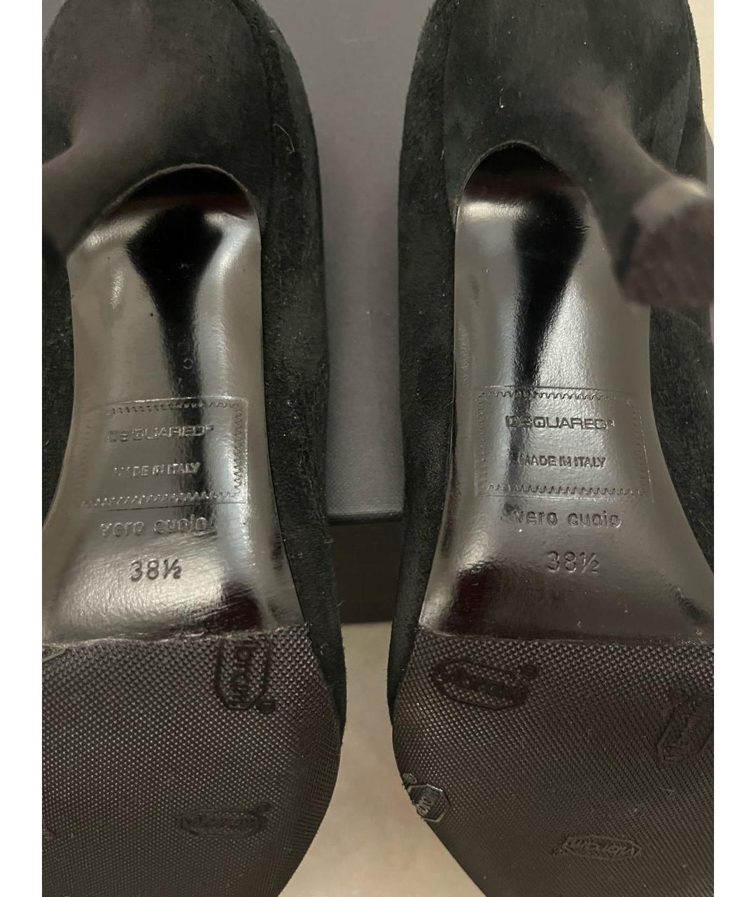DSQUARED2 Черные замшевые туфли, фото 3