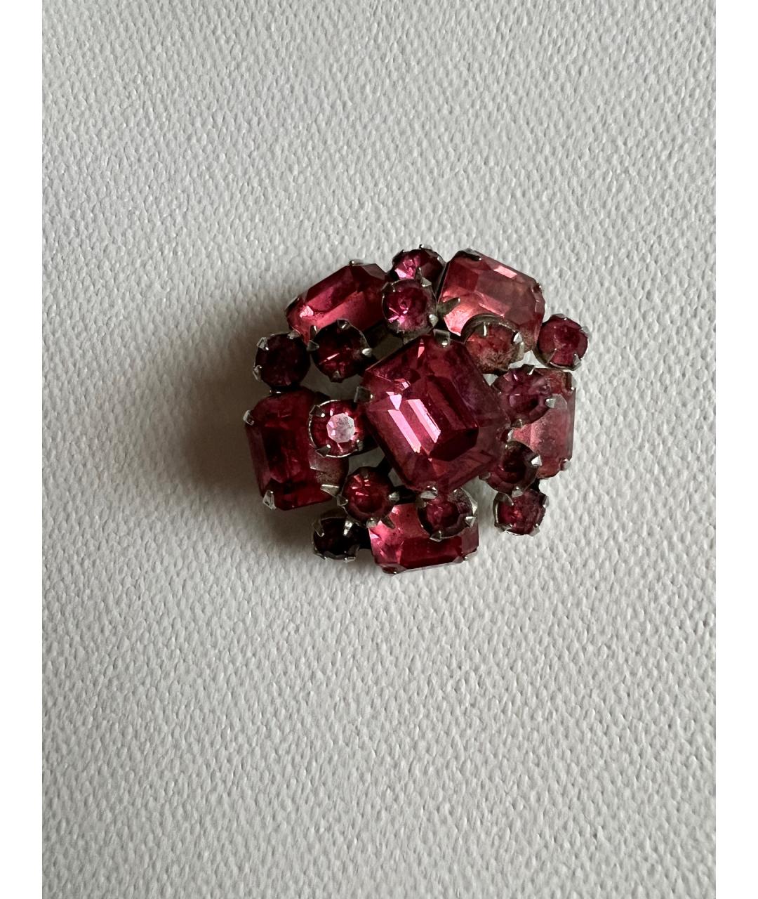 CORO Бордовая металлическая булавка / брошь, фото 3