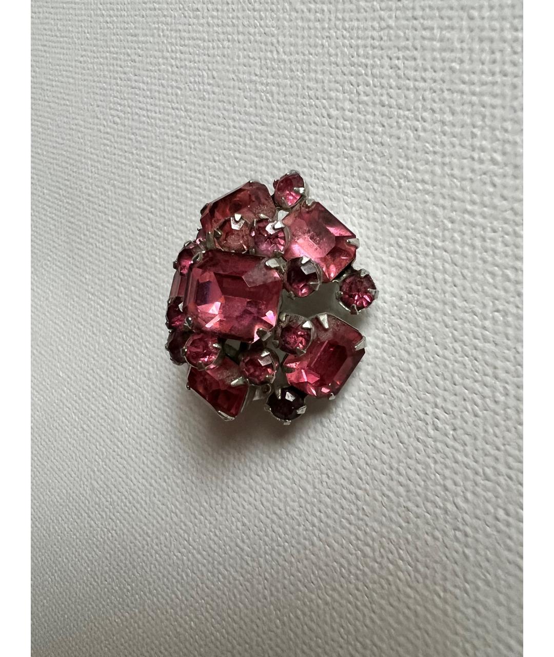 CORO Бордовая металлическая булавка / брошь, фото 2