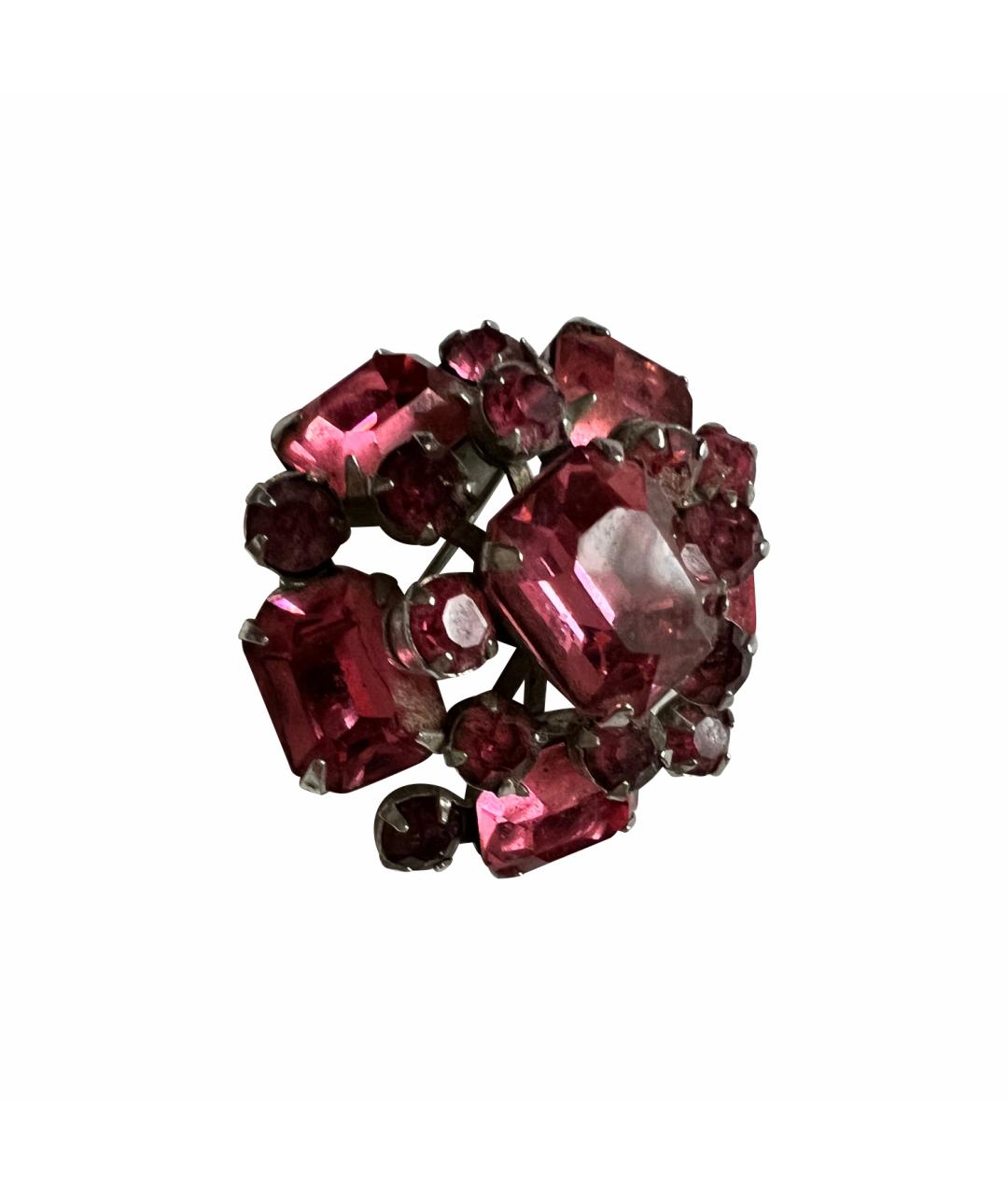 CORO Бордовая металлическая булавка / брошь, фото 1