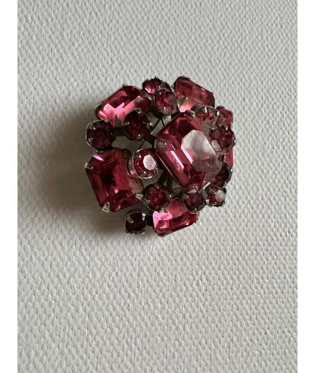 CORO Бордовая металлическая булавка / брошь, фото 7