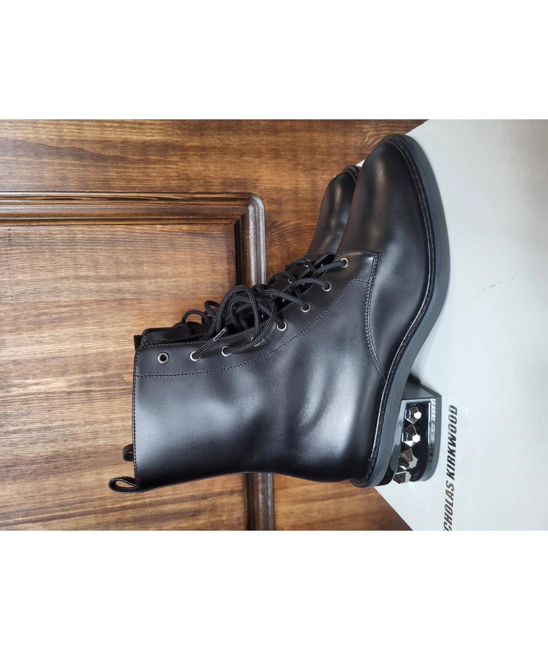 NICHOLAS KIRKWOOD Черные кожаные ботинки, фото 6