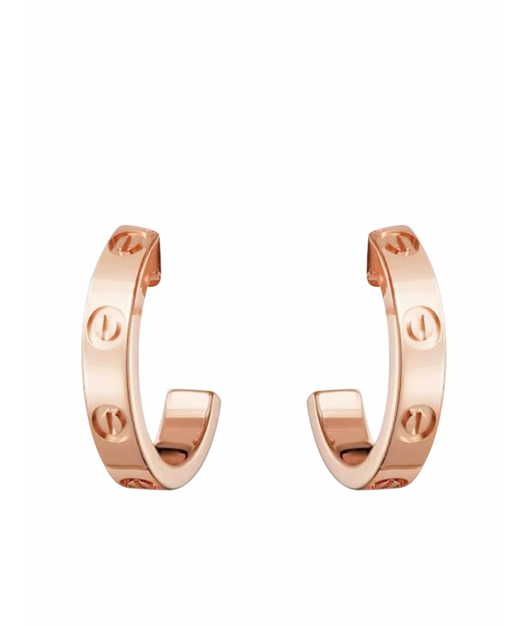 CARTIER Золотые серьги из розового золота, фото 1