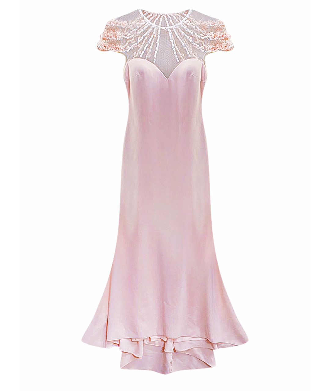 TARIK EDIZ Розовое вечернее платье, фото 1