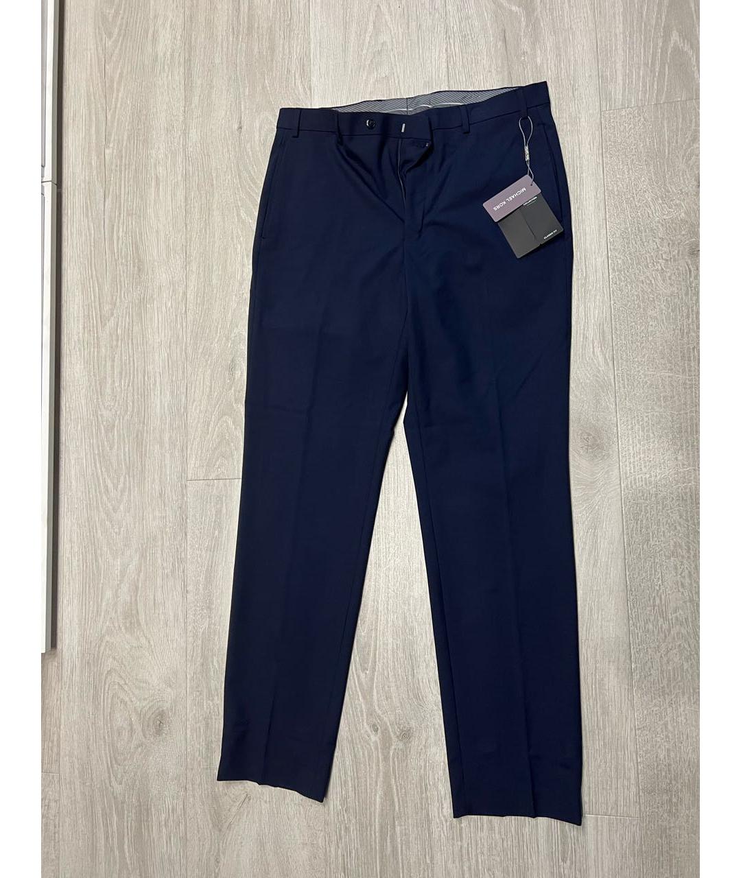 MICHAEL KORS Темно-синие классические брюки, фото 4