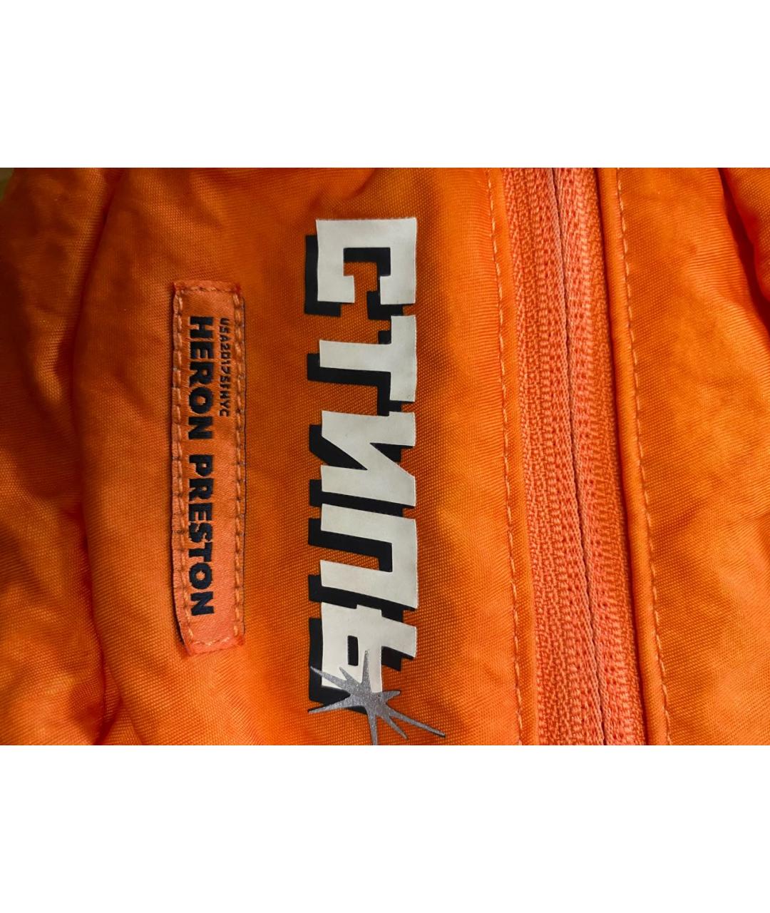 HERON PRESTON Оранжевая синтетическая поясная сумка, фото 4