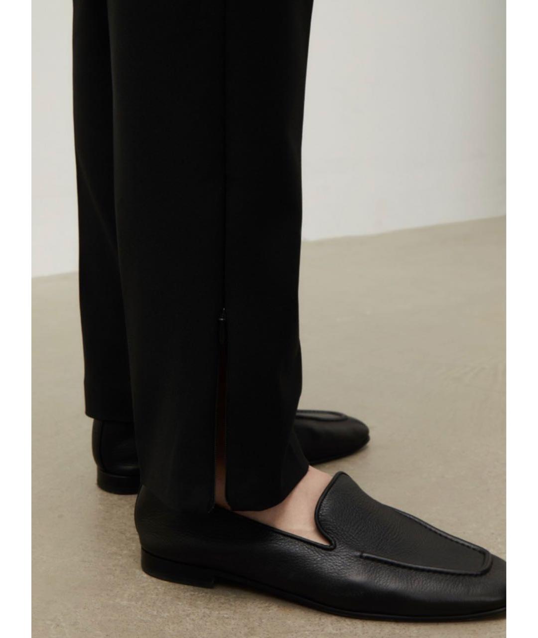 12 STOREEZ Черные хлопковые брюки узкие, фото 5