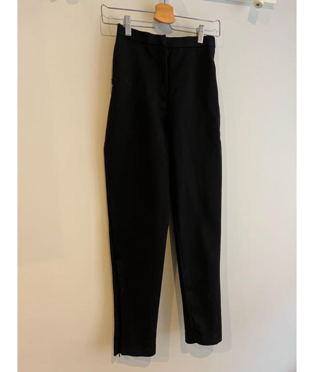 12 STOREEZ Черные хлопковые брюки узкие, фото 9