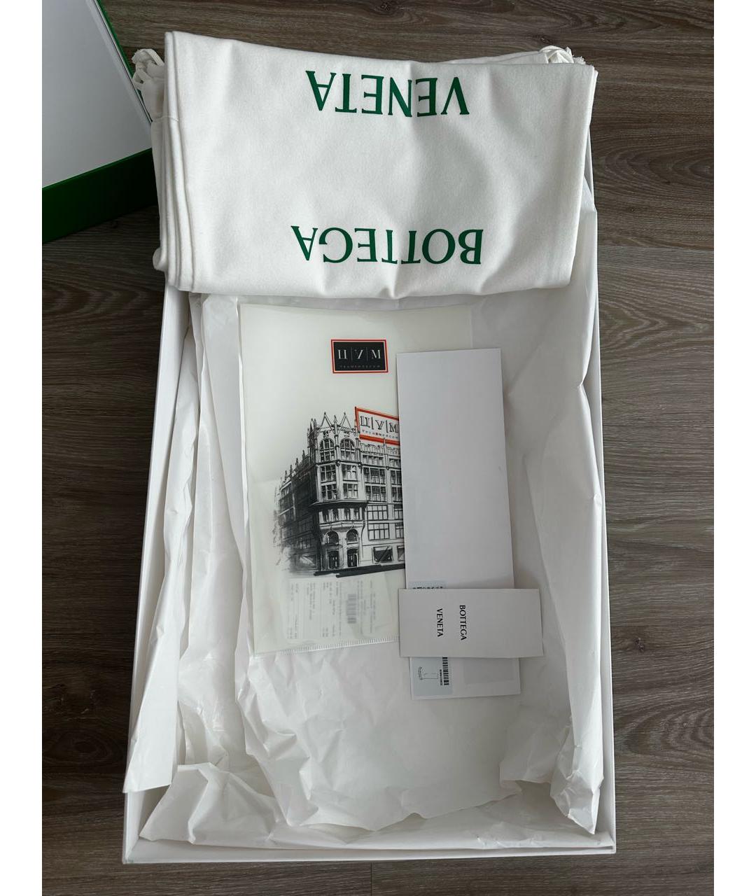 BOTTEGA VENETA Черные кожаные сапоги, фото 4
