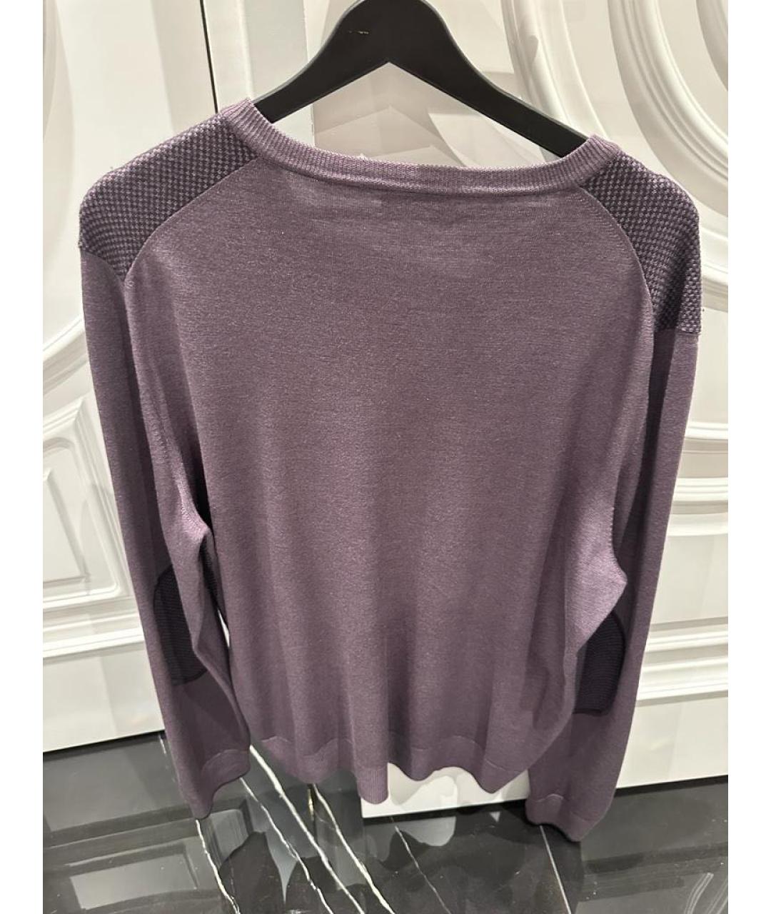 CORNELIANI Фиолетовый шерстяной джемпер / свитер, фото 2