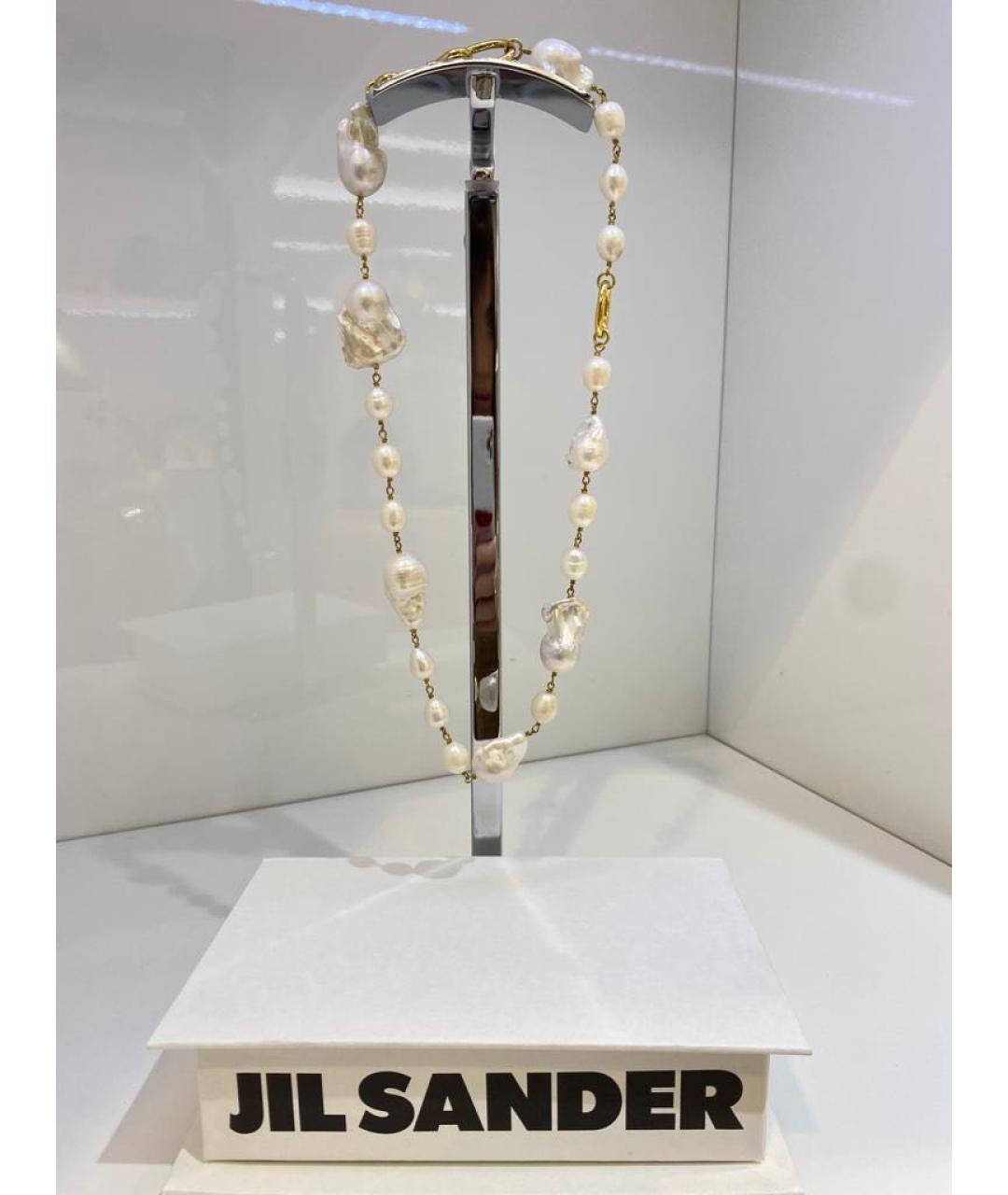 JIL SANDER Серое колье, фото 2