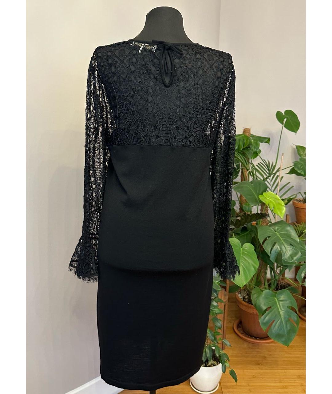 EMILIO PUCCI Черное шерстяное коктейльное платье, фото 3
