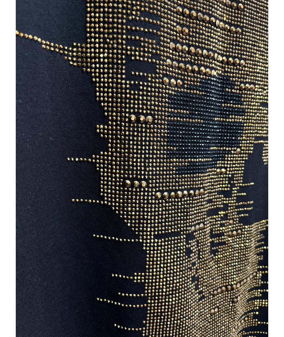 PHILIPP PLEIN Черная хлопковая футболка, фото 4