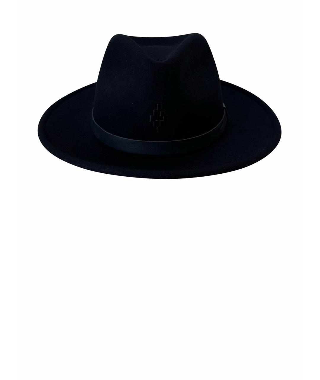 MARCELO BURLON COUNTY OF MILAN Черная шерстяная шляпа, фото 1