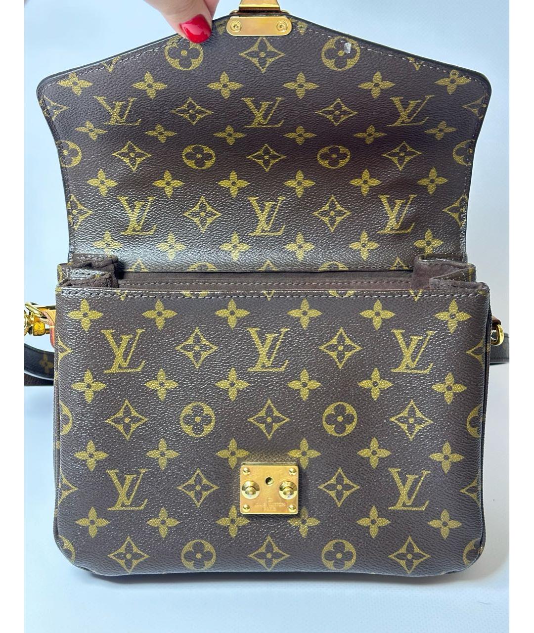 LOUIS VUITTON Коричневая сумка через плечо, фото 7
