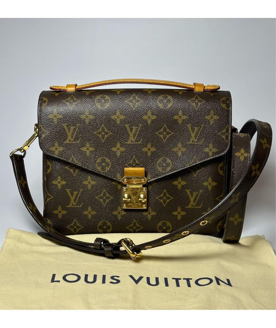 LOUIS VUITTON Коричневая сумка через плечо, фото 9
