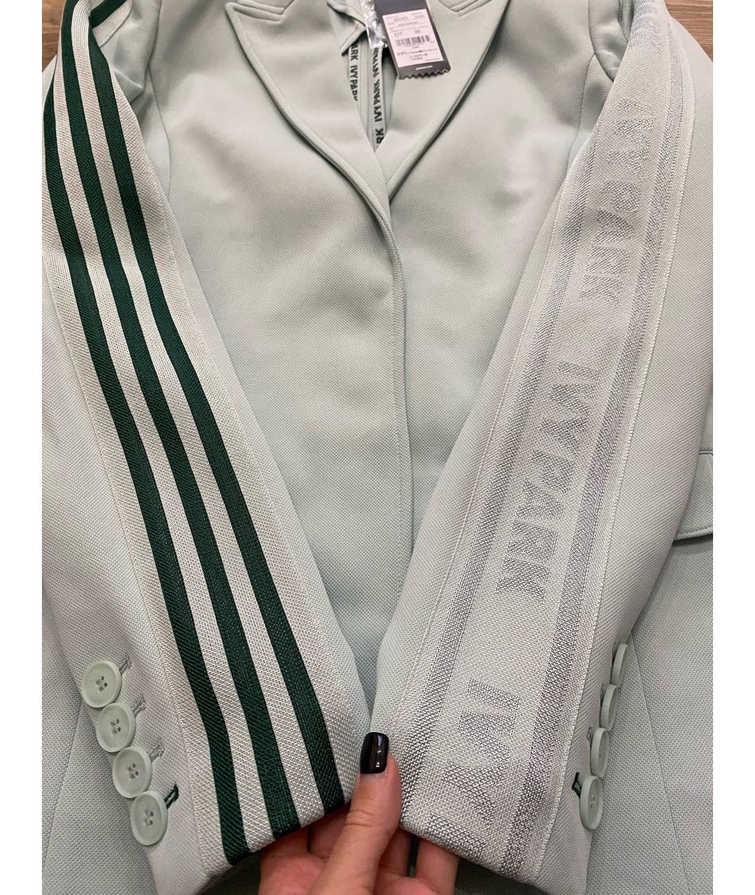 ADIDAS Бирюзовый полиэстеровый жакет/пиджак, фото 7