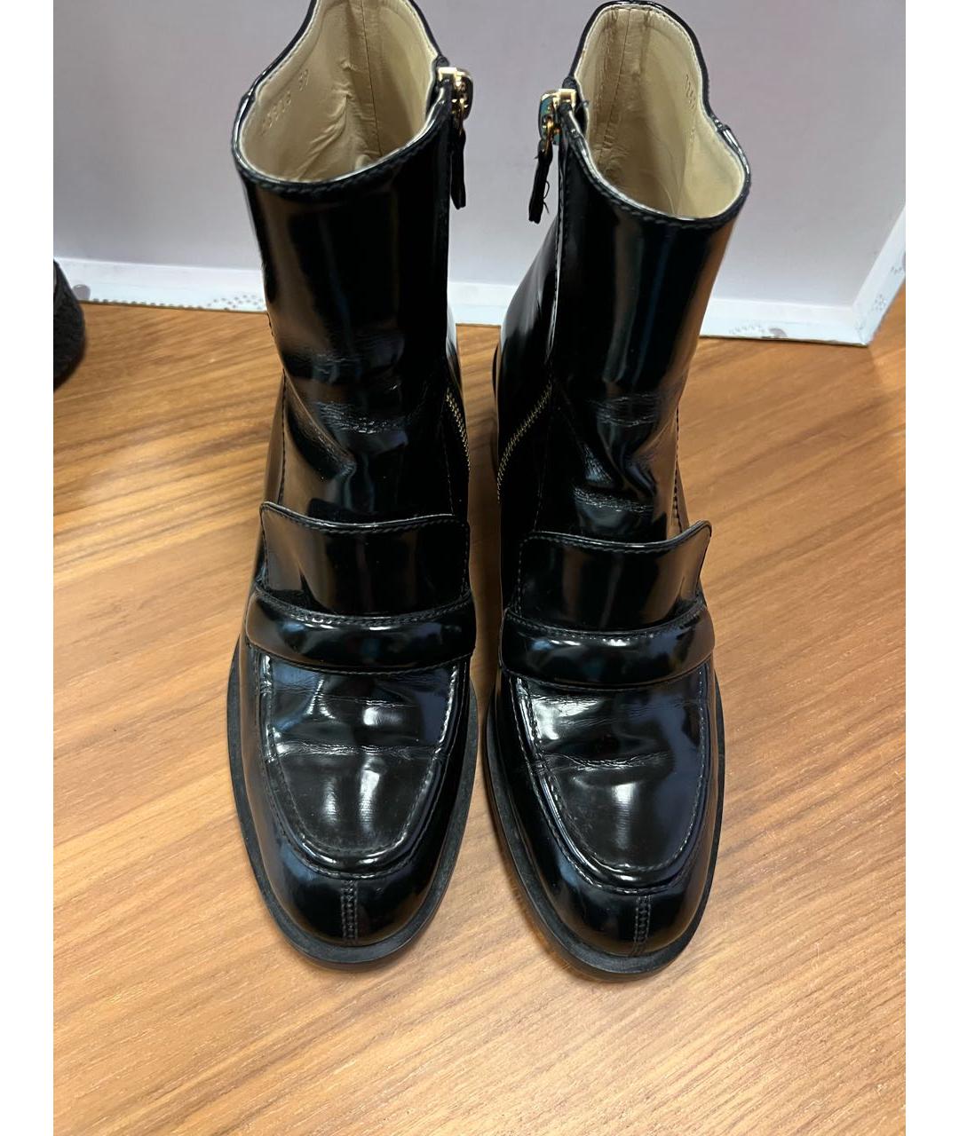 STELLA MCCARTNEY Черные ботильоны из лакированной кожи, фото 2