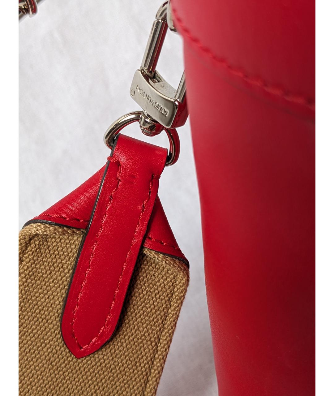 LOUIS VUITTON PRE-OWNED Красная кожаная сумка с короткими ручками, фото 7