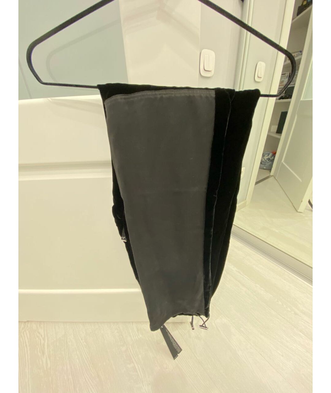 AMIRI Черные бархатные брюки чинос, фото 4