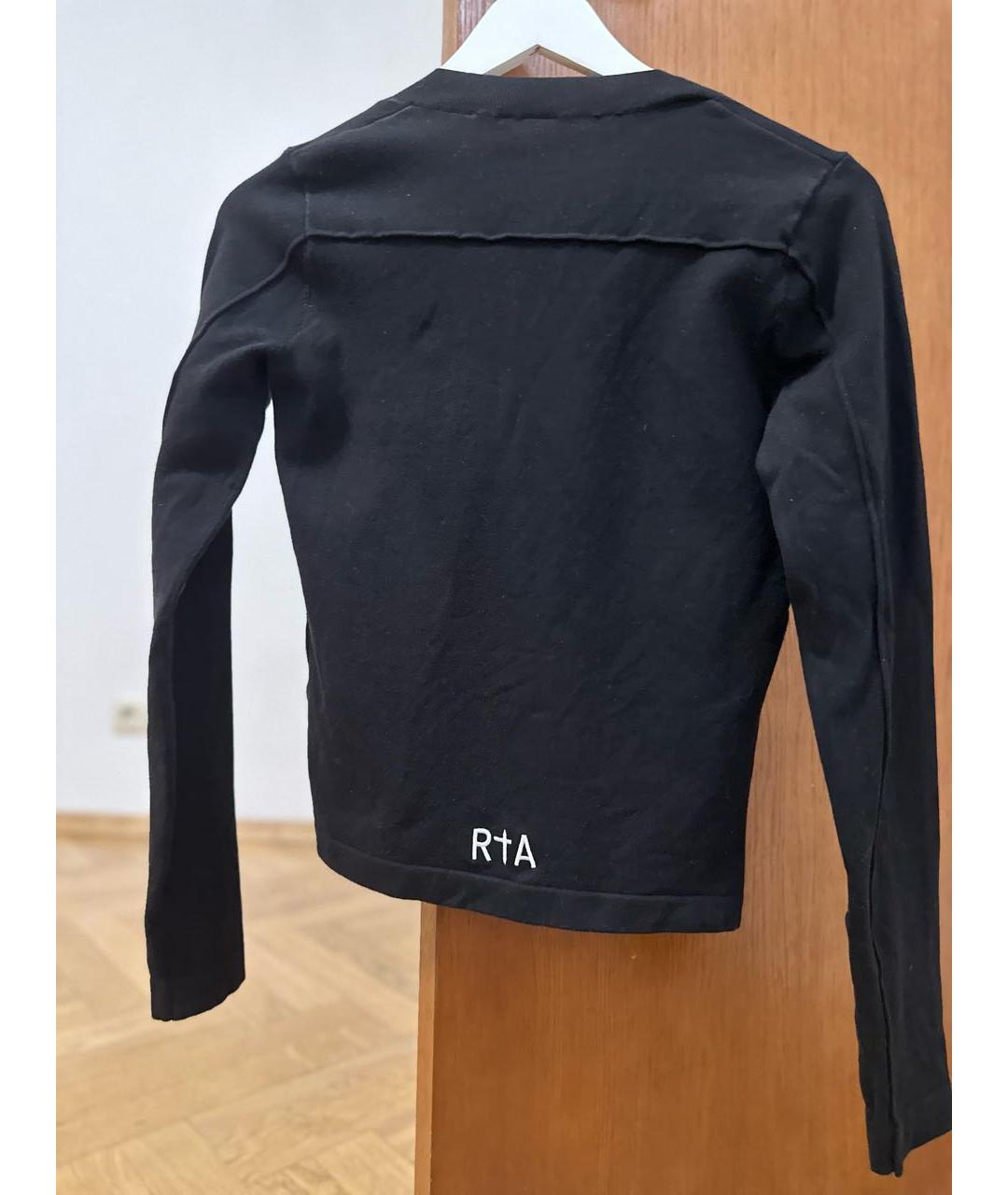 RTA Черный хлопко-эластановый джемпер / свитер, фото 2