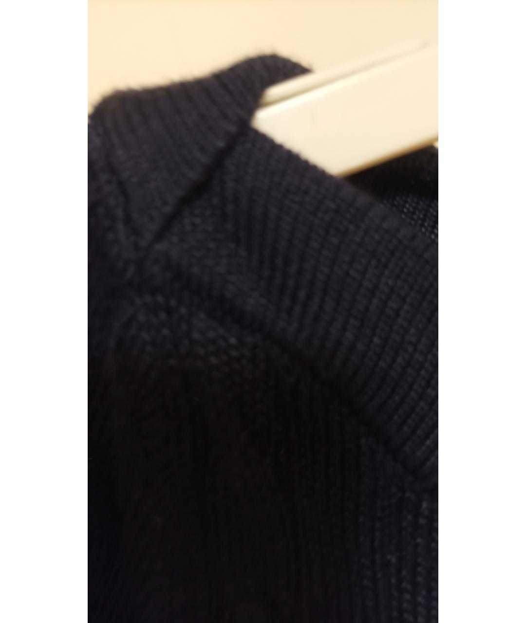 RALPH LAUREN Темно-синий хлопковый джемпер / свитер, фото 7