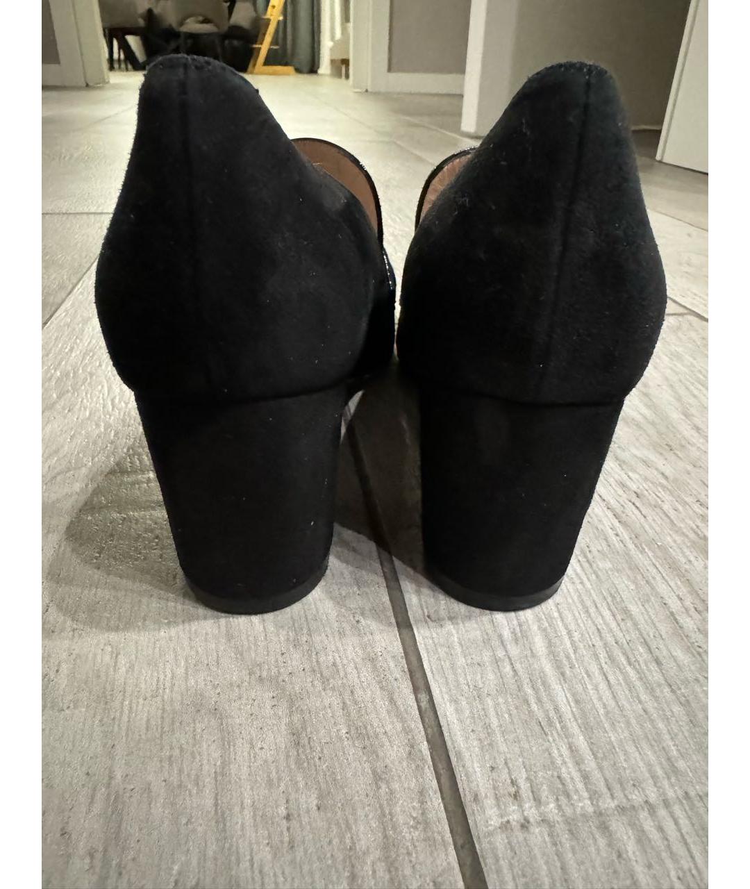 STUART WEITZMAN Черные замшевые туфли, фото 4