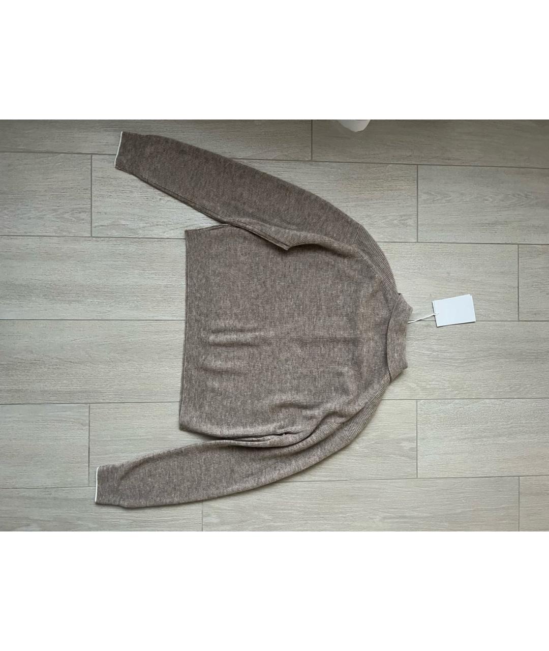 ACNE STUDIOS Бежевый шерстяной джемпер / свитер, фото 3