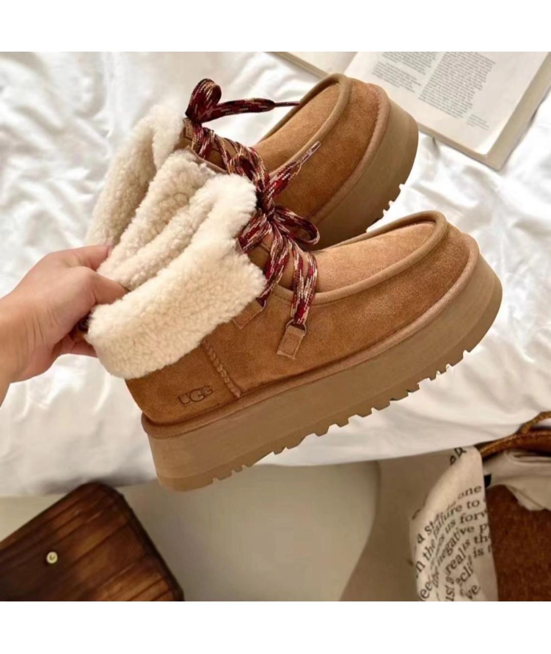 UGG AUSTRALIA Коричневые ботинки, фото 5