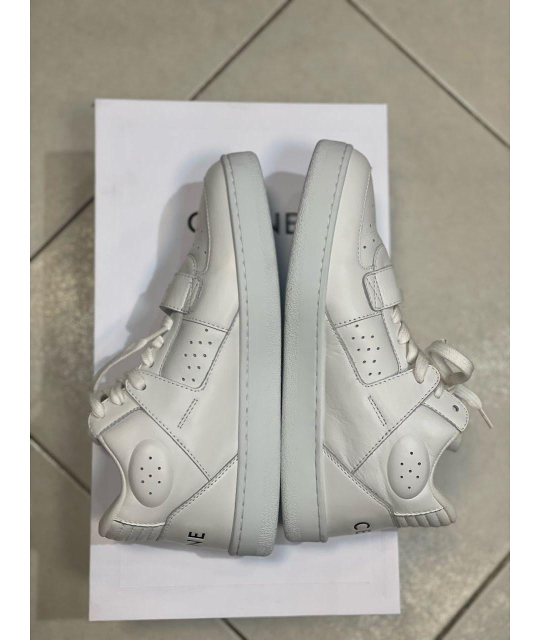 CELINE PRE-OWNED Белые кожаные кроссовки, фото 6