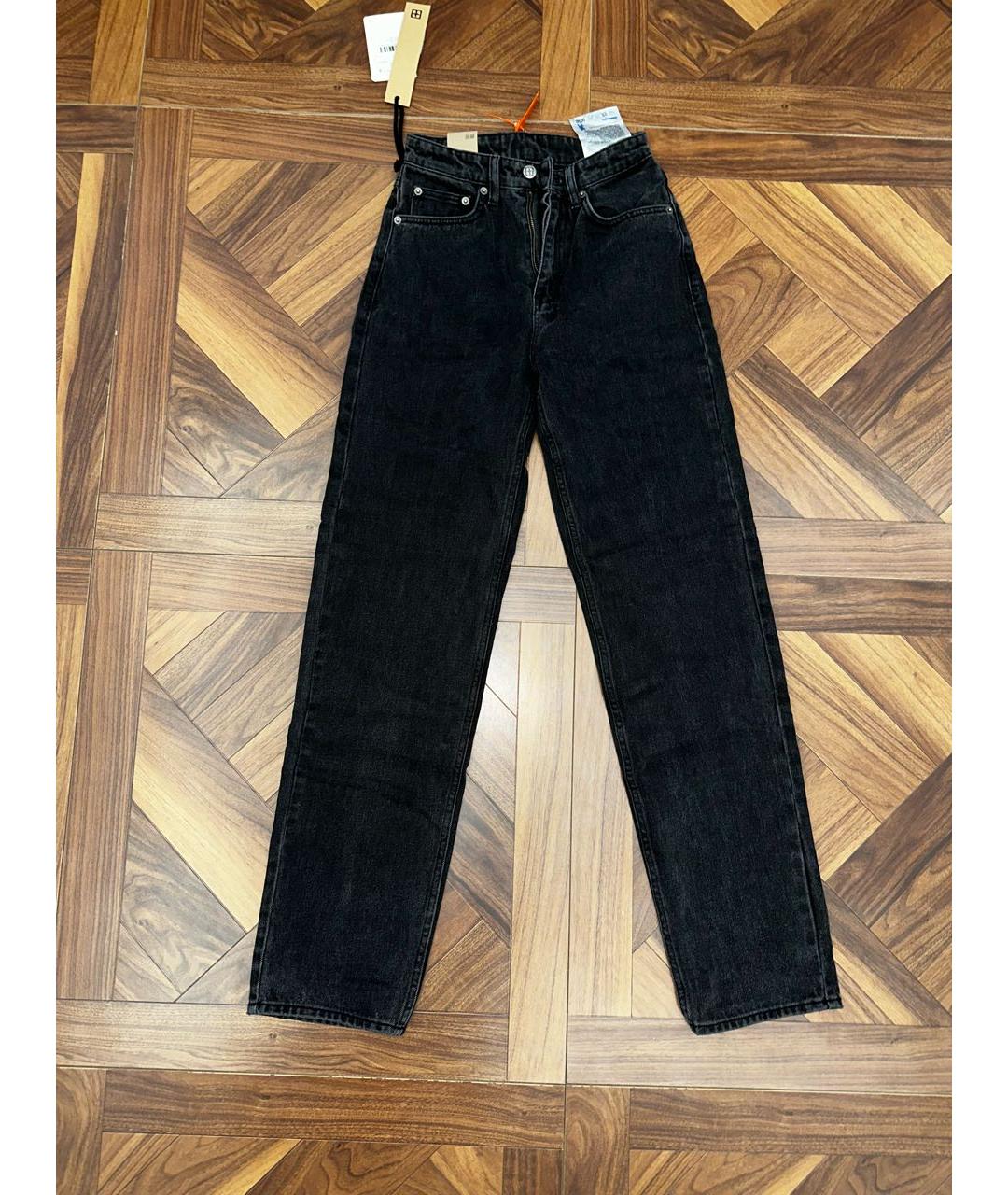 KSUBI Черные хлопковые прямые джинсы, фото 8