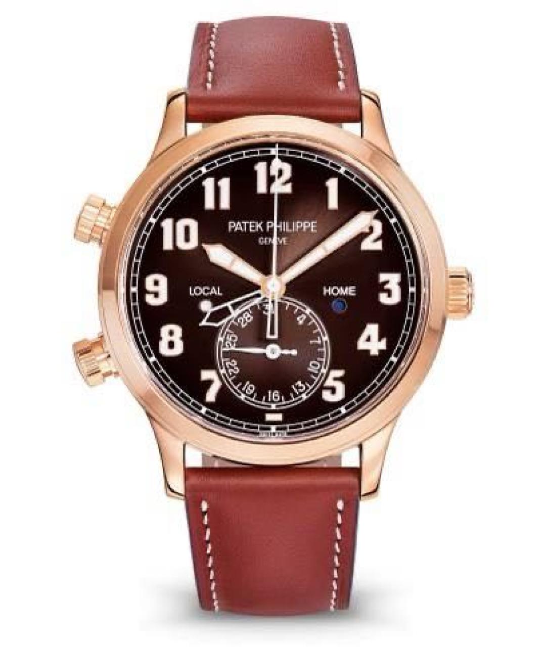 PATEK PHILIPPE Коричневые часы из розового золота, фото 3
