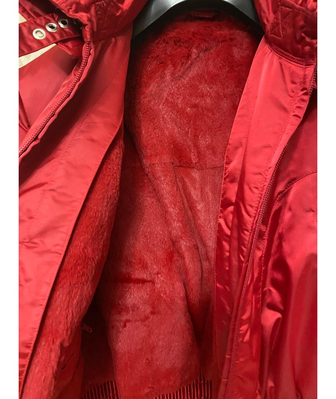 DIEGO M Красная синтетическая куртка, фото 4