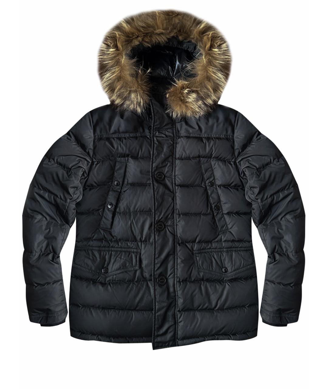 MONCLER Черный пуховик, фото 1