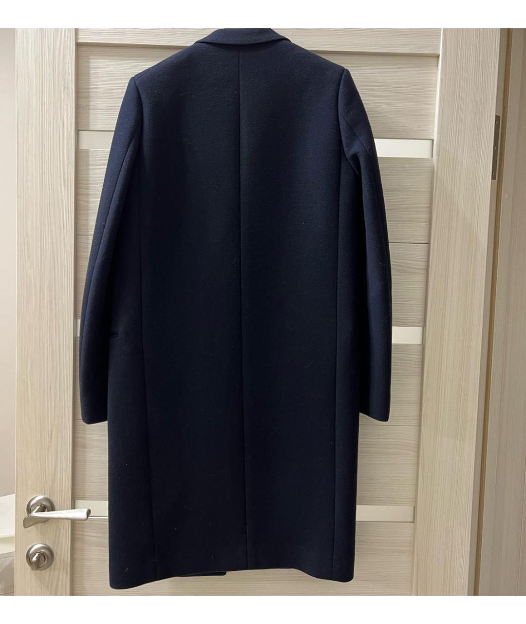 CELINE Темно-синее шерстяное пальто, фото 2