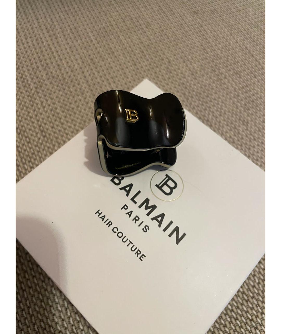 BALMAIN Черная заколка, фото 4