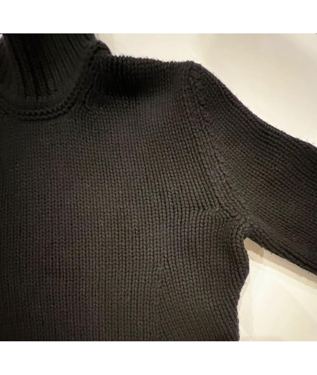 BOTTEGA VENETA Черный кашемировый джемпер / свитер, фото 7