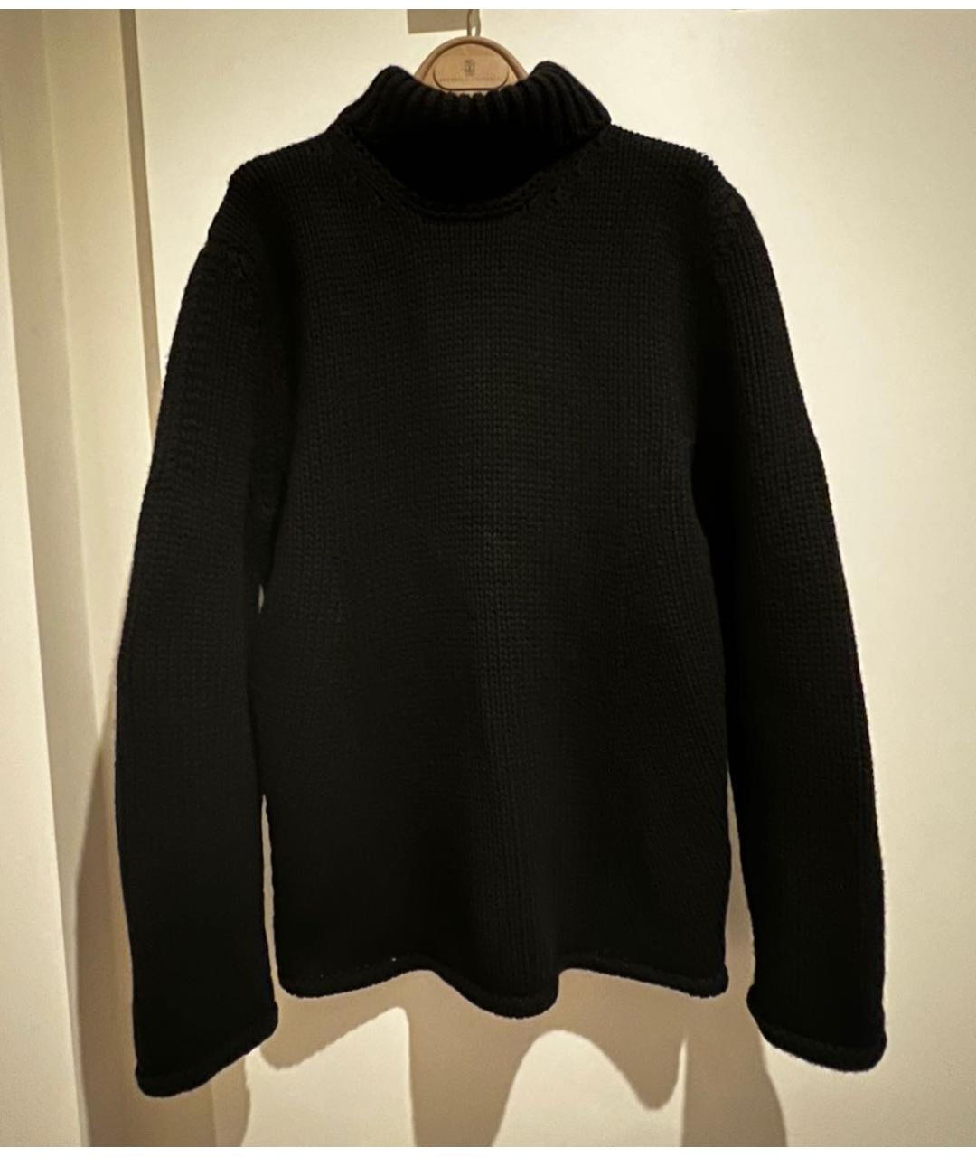 BOTTEGA VENETA Черный кашемировый джемпер / свитер, фото 9