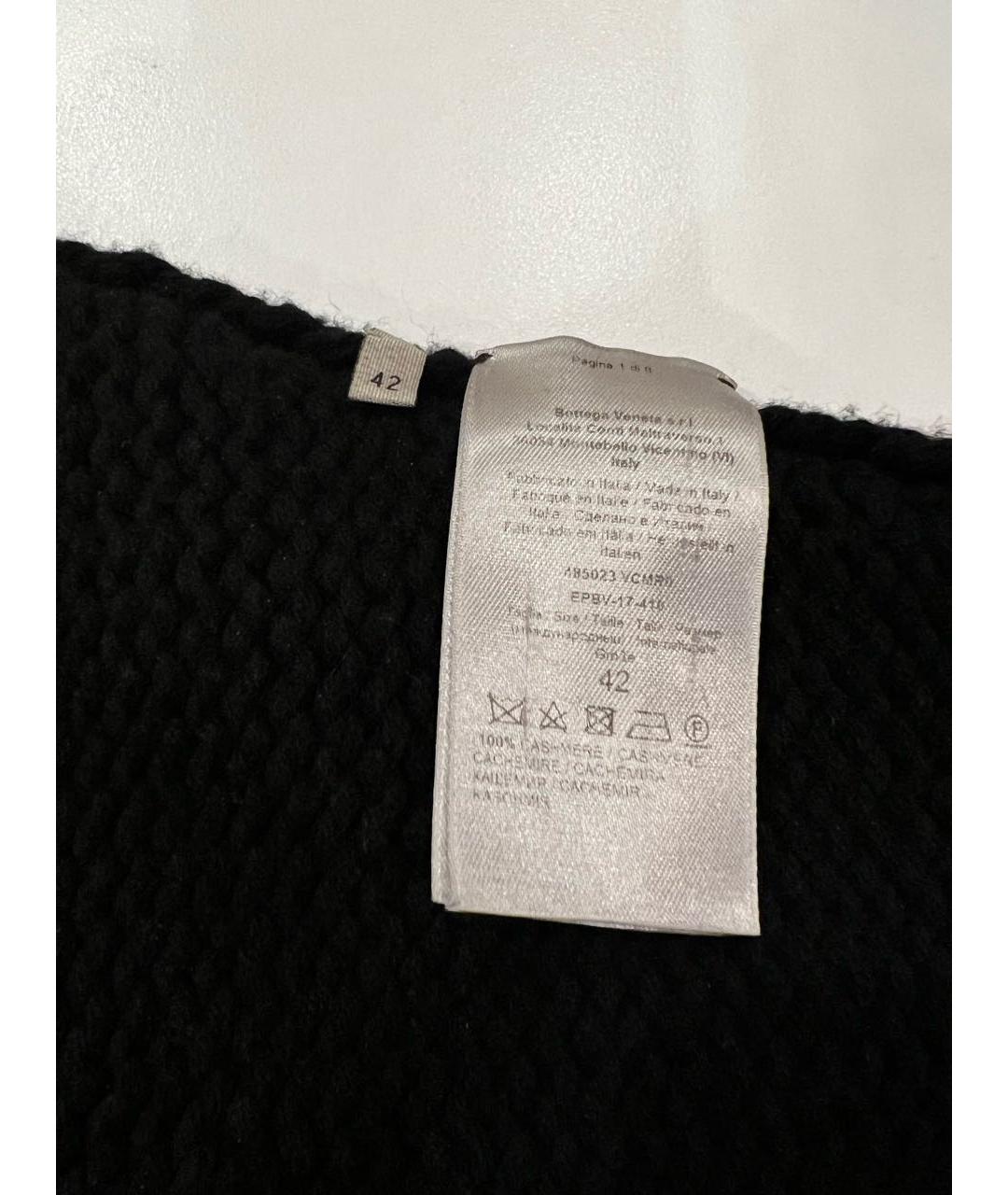 BOTTEGA VENETA Черный кашемировый джемпер / свитер, фото 8