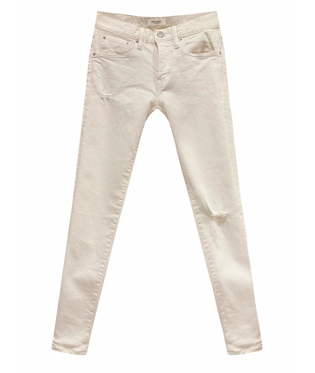 MOUSSY Белые джинсы слим, фото 1
